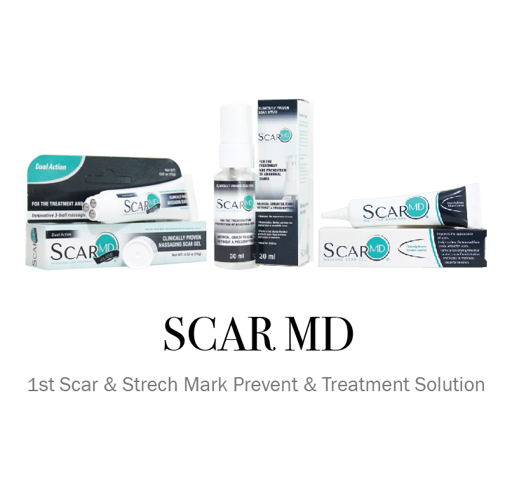 Skincare ScarMD First Scar and Strech Mark Prevention ad Treatment Solution